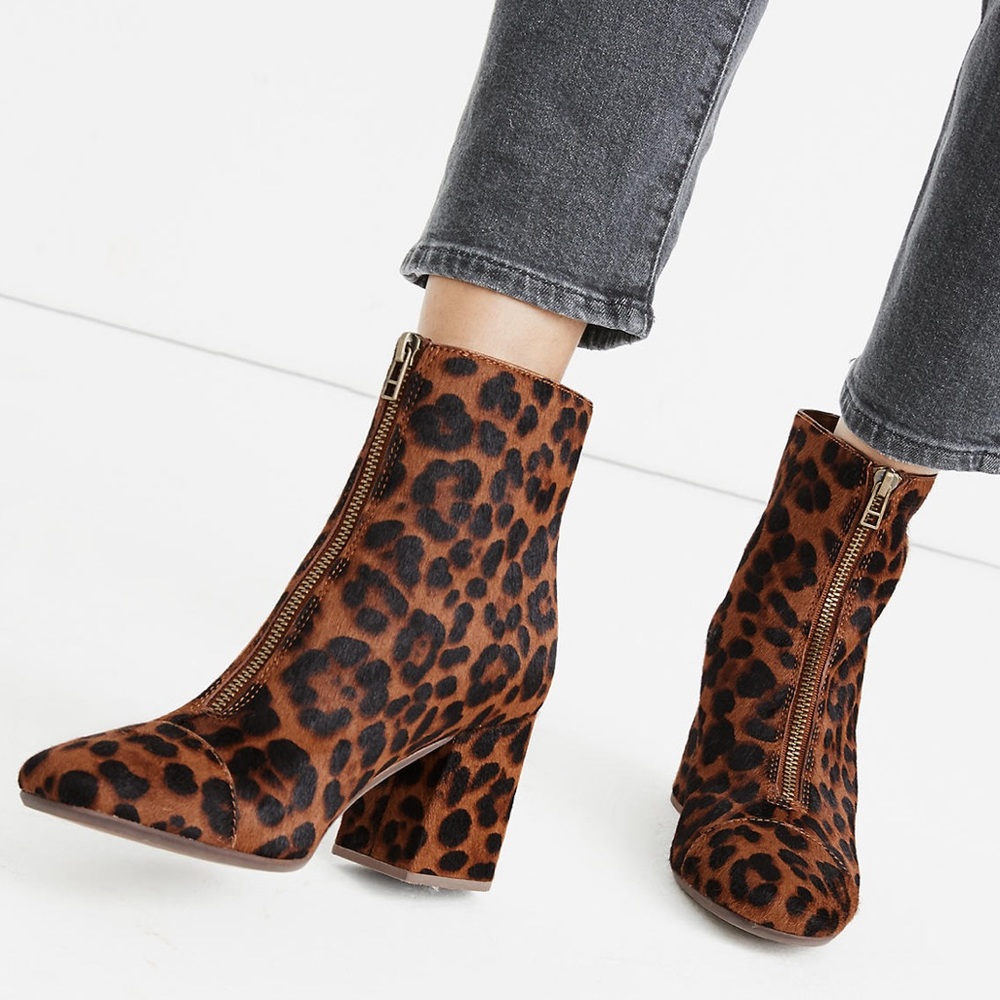 🌟SALE🌟 Amalia Zip Boots in Leopard